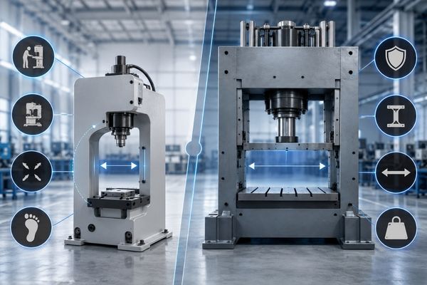 C Frame vs H Frame Press